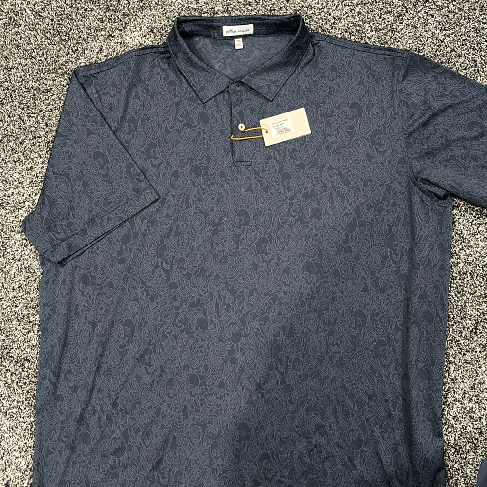 Brand new Peter Millar double XL men's short sleeve shirt